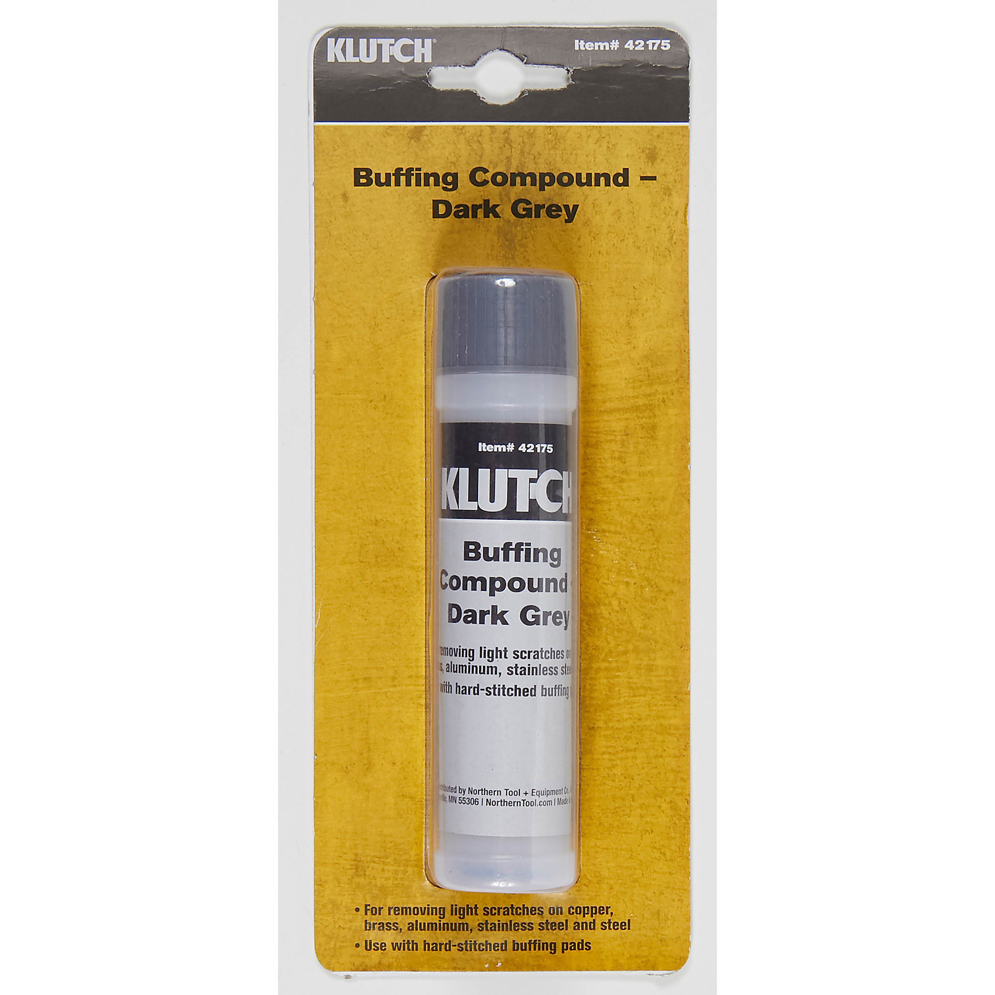 Klutch Buffing Compound, 1 Stick, Hard Black Northern Tool